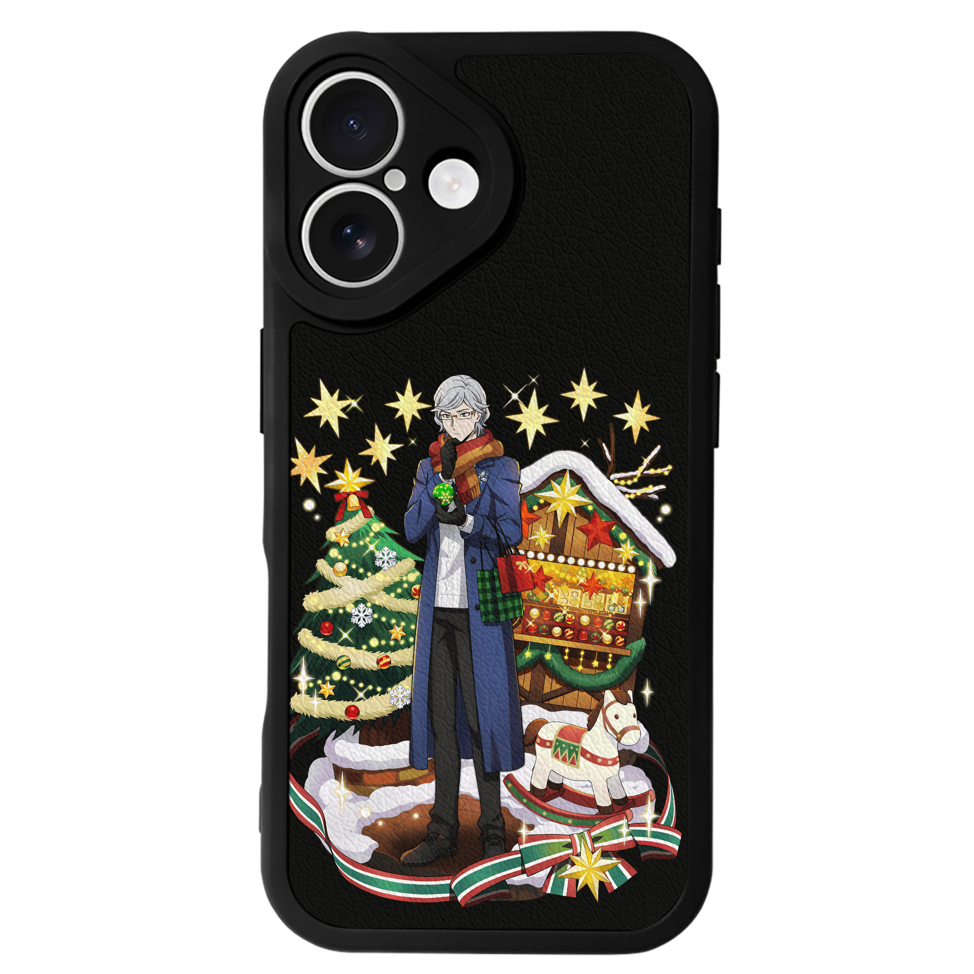 （画像用） 文豪ストレイドッグス Bungo Stray Dogs 【iPhone 16シリーズ対応】シリコンスマホケース（レザー調） 材質：シリコン